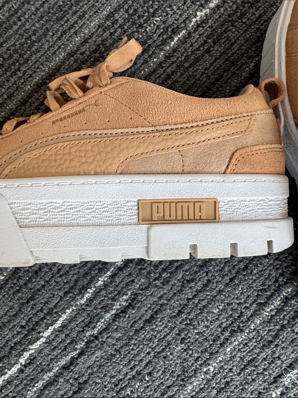 Puma Women’s Platform Sneakers in Camel/Tan - Picture 4 of 7